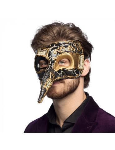 1Maska Wenecka z Nosem czarna 00342C męska