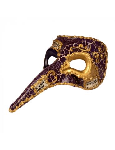 1Maska Wenecka z Nosem czarna 00342C męska