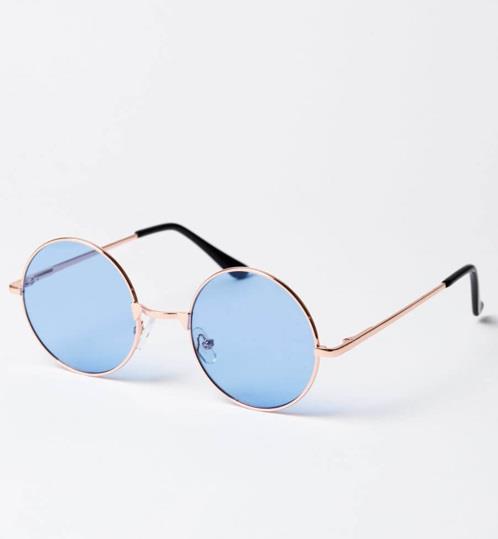 1Okulary lenonki Niebieskie 16201NBZ hipisa lata 70-te dzieci kwiaty