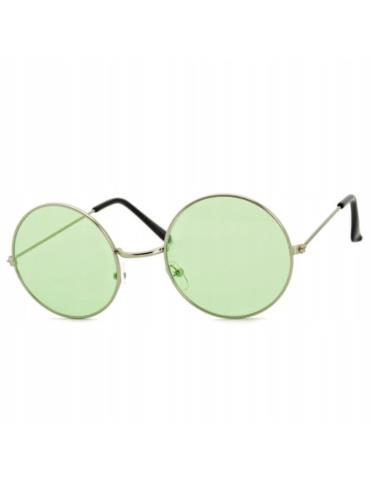 1Okulary lenonki Zielone 16201ZBZ hipisa lata 70-te dzieci kwiaty