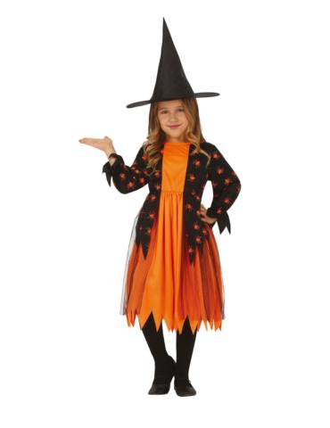 Strój Wiedźma z pająkami 110/116 77047BZ