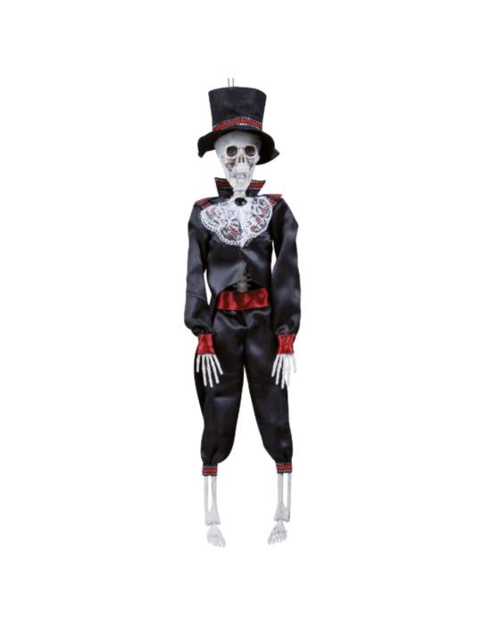 1Dekoracja Szkielet Meksykanina 24410BZ Wisząca 40cm Halloween Andrzejki