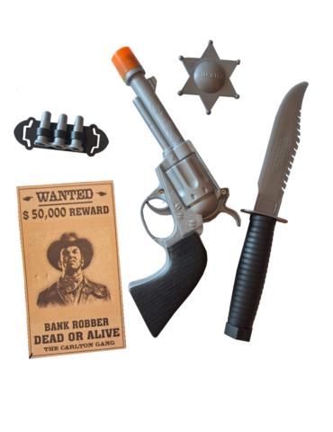 1Zetaw Kowboja Szeryfa z Nożem JX13-12 5 el western dziki zachód