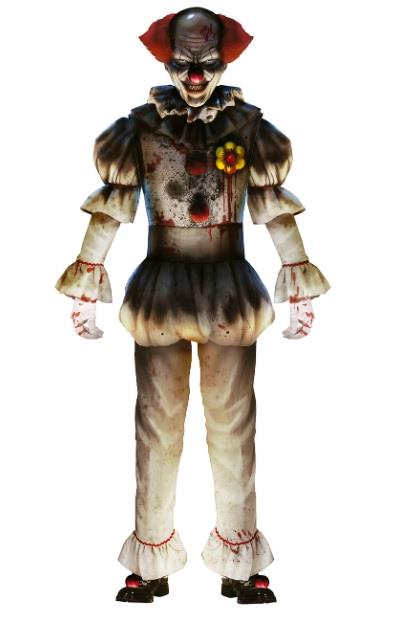 1Dekoracja Straszny Klaun 180cm 24691BZ z papieru Halloween