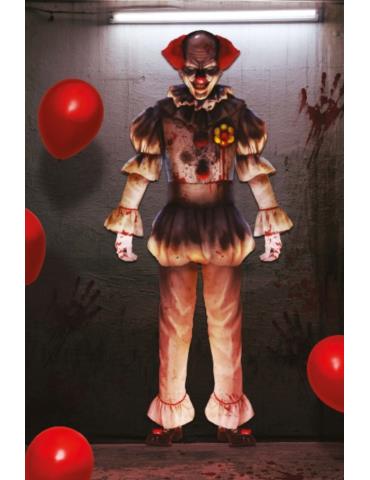 1Dekoracja Straszny Klaun 180cm 24691BZ z papieru Halloween