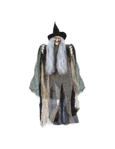 1Dekoracja Wisząca Czarownica 24416BZ Jaga 50cm Hallween Andrzejki Zombi Party
