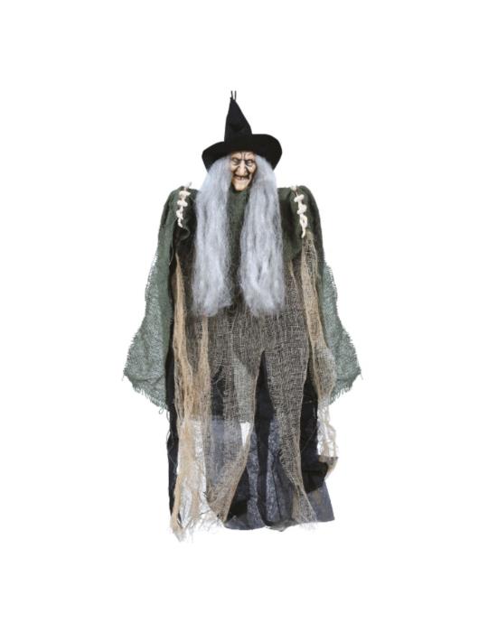 1Dekoracja Wisząca Czarownica 24416BZ Jaga 50cm Hallween Andrzejki Zombi Party