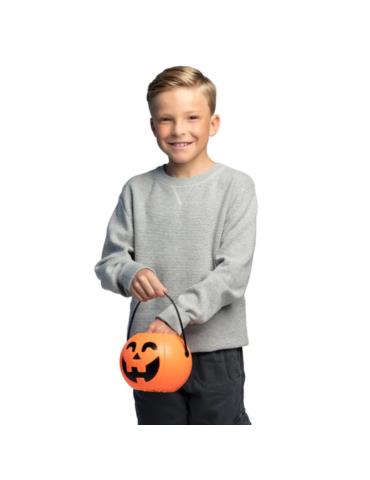 1Wiaderko Dynia Swiatło Dźwięk 74593 kubełek na cukierki halloween świecące i grające