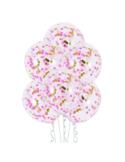 Balony z konfetti różowo-złotym 400104 zestaw 4szt, 12 cali