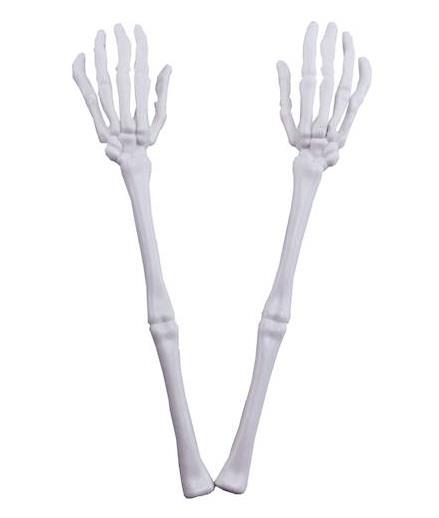 1Ręka Kościotrupa Szkieletora 2szt D2701 dekoracja halloween szkielet kości
