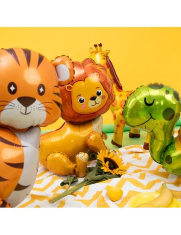 1 Balon foliowy Lew 3D 53x54 138328BZ stojący ZOO