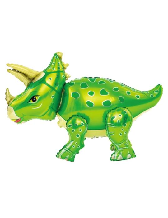 1 Balon foliowy Triceratops 460365BZ zielony 91x55cm Dinozaur stojący