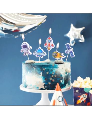 1 Świeczki urodzinowe Kosmos 5szt 137987 BZ