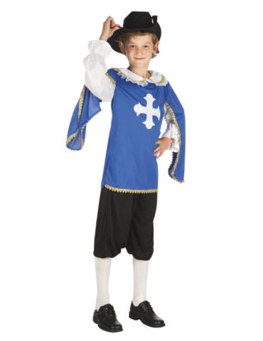 Strój Muszkieter Niebieski 7-9 lat 82146