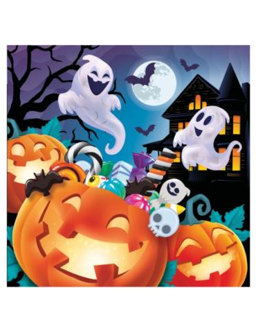 Serwetki Wesołe Dynie Halloween 24768BZ 12szt 33x33cm Duszki Nietoperze Andrzejki dla dzieci