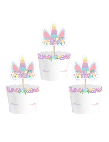 Papilotki do babeczek Jednorożec 512333 6 sztuk muffinki
