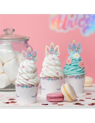 Papilotki do babeczek Jednorożec 512333 6 sztuk muffinki