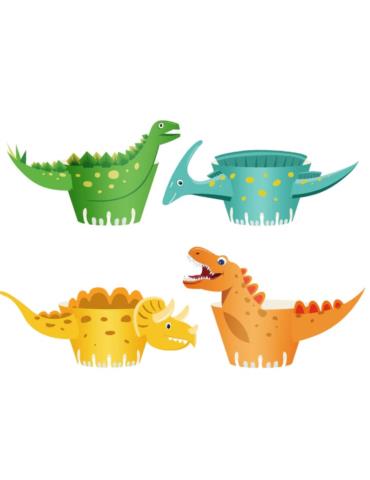 Papilotki do babeczek Dinozaury 512300 8 szt muffinki