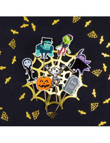 Toppery Halloween Monsters 129661BZ do babeczek 7szt Andrzejki Zombi Party