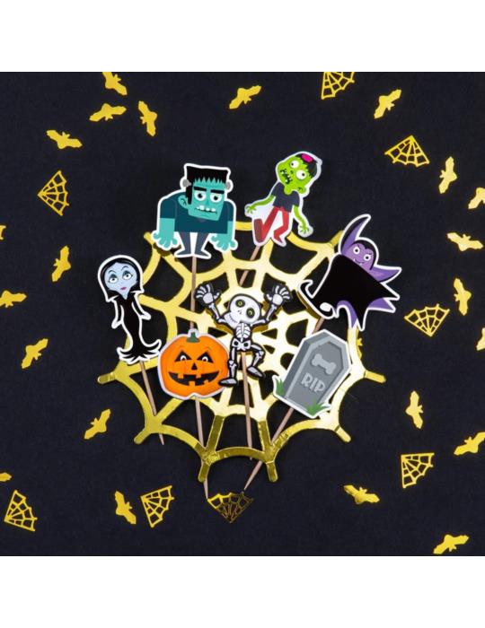 Toppery Halloween Monsters 129661BZ do babeczek 7szt Andrzejki Zombi Party