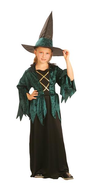 Strój Czarownica Zielona 122/128 86808