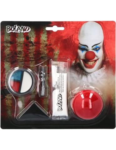 Zestaw do malowania Klaun LUX 45094 Makijaż klauna farbki + nos