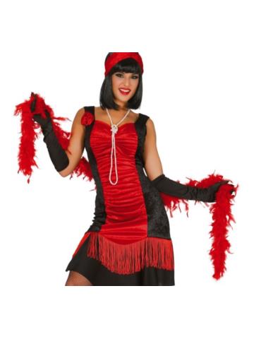 Szal Boa Lux 40g czerwony 16344BZ