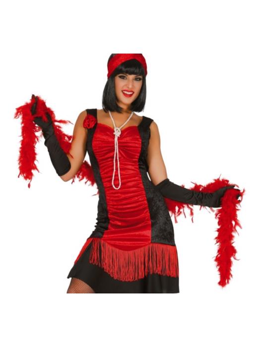 Szal Boa Lux 40g czerwony 16344BZ