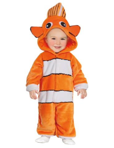 Strój Rybka Nemo Kombinezon 76091BZ 86-92cm Pomarańczowa Podwodny Świat