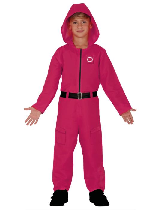 Strój Squid Kombinezon 77539BZ 134/140 dziecięcy czerwony gracz strażnik game