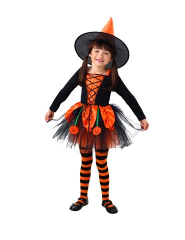 Strój Czarownica Dynia LUXST 751 122/128 DOSTĘPNE OD 10.10.2017