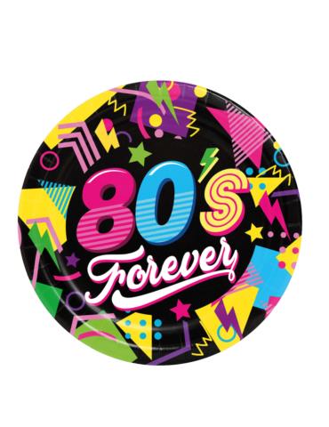 Talerzyki DISCO lata 80-te 6szt 31128 23cm