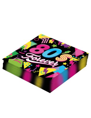 Serwetki DISCO lata 80-te 12szt 31129 33x33xm Gorączka sobotniej nocy