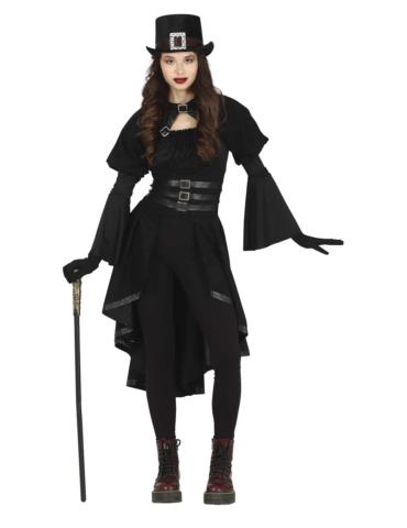 Strój Płaszcz Gotycki Halloween 77606 164/170cm dla nastolatki