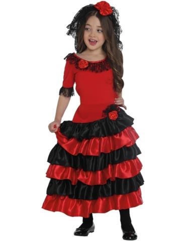 Strój Hiszpanka Flamenco ST843 122/128