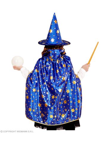 Ad Strój Czarodzieja Czarodziejki 05932W Zestaw Maga Wróżki Peleryna 70cm z Czapką Wróżka