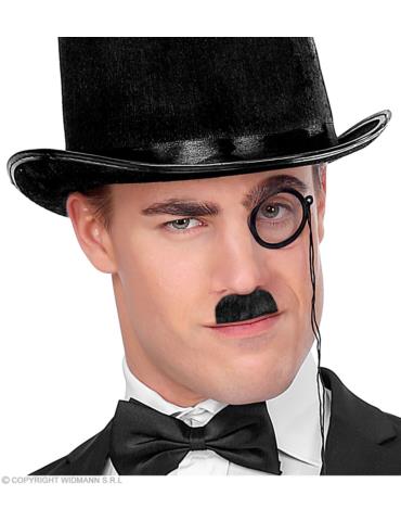 Melonik czarny filcowy męski 0821AW