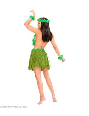 Zestaw Hawajski Aloha LUX 24565W Spódnica hawajska, naszyjnik, 2 bransoletki