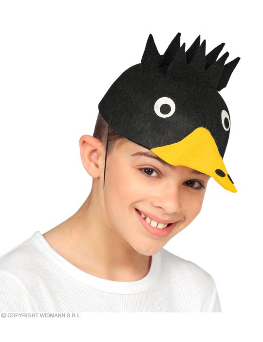 Czapka Kruk Wrona Ptak Czarny 11753W