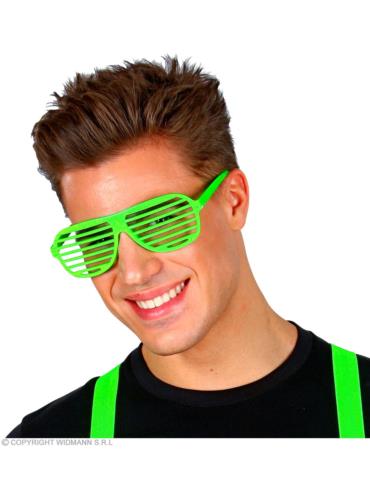 Okulary żaluzje zielone Disco PRL 01356W lata 80-te Rave