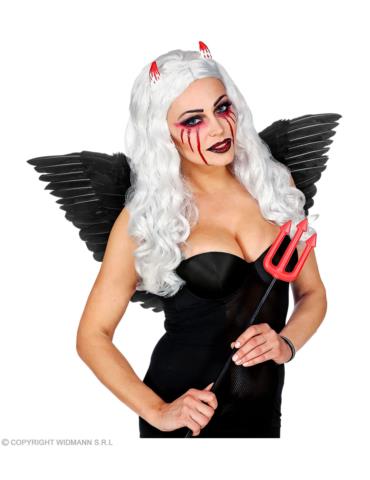 Skrzydła Anioła Czarne 78x36cm 8671NW z piór Diablicy Kruka Ptaka Demona