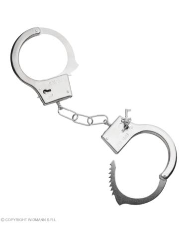 Kajdanki Metalowe Policyjne 2413DW dla Więźnia Policjanta