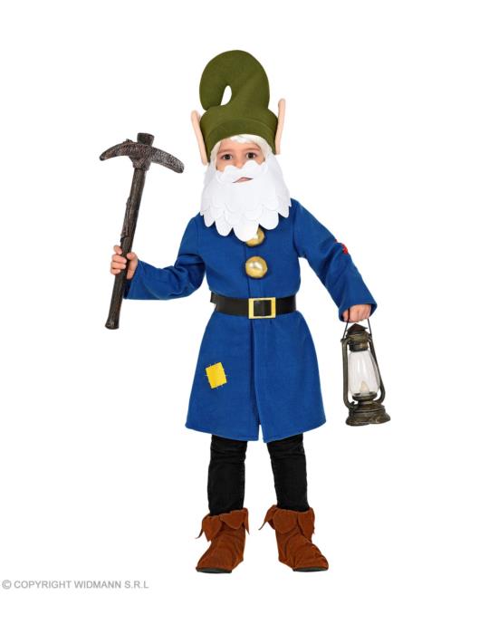 1 Strój Krasnoludek 110/116 10625W Gnom Krasnal Elf Niebieski