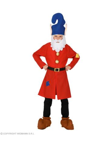 1 Strój Krasnoludek 122/128 10636W Gnom Krasnal Elf Czerwony