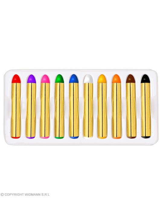 1 Kredki do malowania twarzy XL 50051W farby farbki make-up 10szt.