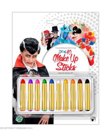 1 Kredki do malowania twarzy XL 50051W farby farbki make-up 10szt.