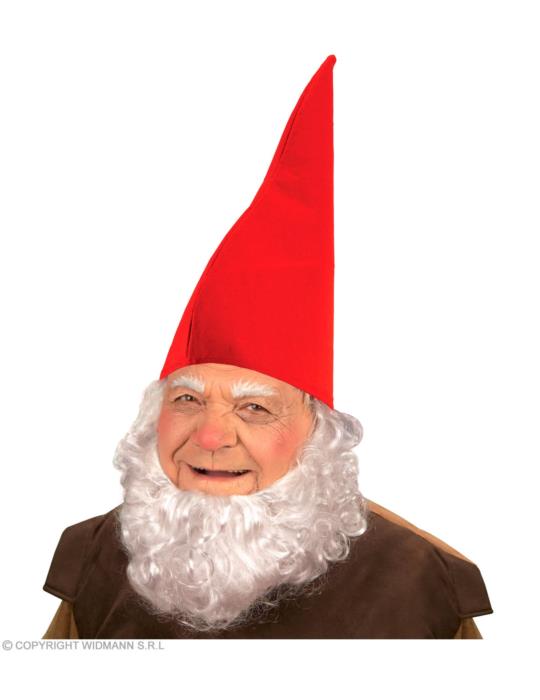 1 Czapka Skrzata Czerwona 9506RW Gnoma Elfa Krasnala Krasnoludka