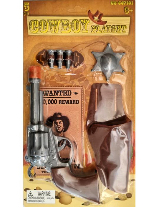 Zetaw Kowboja Szeryfa z Kaburą JX13-15 5 el western dziki zachód