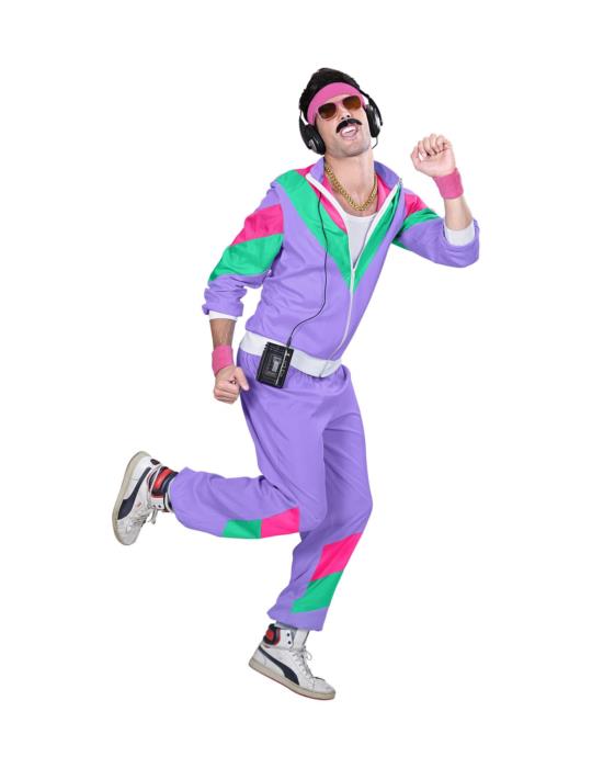 Ad Strój Lata 80te Disco dres 98790W XXL Disco Retro PRL Desiarz Sportowiec