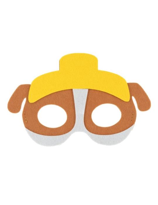 1 Maska Psi Budowniczy filcowa 141557 Patrol brązowy z uszkami